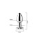 Сталева смарт анальна пробка, що світиться Magic Motion Equinox USB з Д/К - 7,2*2,8 см — Анальні іграшки