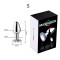 Сталева смарт анальна пробка, що світиться Magic Motion Equinox USB з Д/К - 7,2*2,8 см — Анальні іграшки