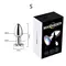 Сталева смарт анальна пробка, що світиться Magic Motion Equinox USB з Д/К - 7,2*2,8 см — Анальні іграшки