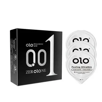 Ультратонкі презервативи "Olo Feelihg Ultrathin" 0,01 - 3 шт.
