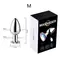 Сталева смарт анальна пробка, що світиться Magic Motion Equinox USB з Д/К - 8,2*3,4 см — Анальні іграшки