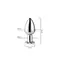 Сталева смарт анальна пробка, що світиться Magic Motion Equinox USB з Д/К - 8,2*3,4 см — Анальні іграшки