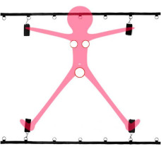 Бандаж Dreamtoys Ремінна система для фіксації до ліжка Blaze Bed Restraint Set - Садо-мазо