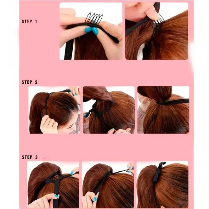 Шиньйон накладний хвіст на стрічці Didaka хвилясте волосся "Брюнетка" - 48см Шиньйон накладний хвіст на стрічці Didaka хвилясте волосся "Брюнетка" - 48см