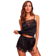 Еротичний комплект lovely whole sale топ і шорти - Чорний - S/M - Еротична білизна