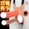 Подвійний порожнистий страпон із вібрацією Lovetoy Vibrating Unisex Hollow Strap On 10 режимів тілесний