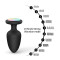 Світна анальна пробка з вібрацією 10X Light Up Rechargeable Anal Plug - 9,8*4,4 см - Анальні іграшки