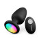 Світна анальна пробка з вібрацією 10X Light Up Rechargeable Anal Plug - 9,8*4,4 см - Анальні іграшки