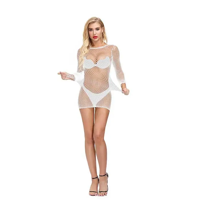 Відверта міні сукня - Білий - S/M/L - Еротична білизна Відверта міні сукня - Білий - S/M/L - Еротична білизна