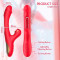 Вібратор 3в1 Pretty Love Finger Bunny 21 режим червоний