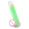 Фалоімітатор світиться на присосці "Glow in the dark" - 19*4 см