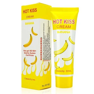 Лубрикант "Hot Kiss" на водній основі 30 мл - Банан - Інтимна змазка
