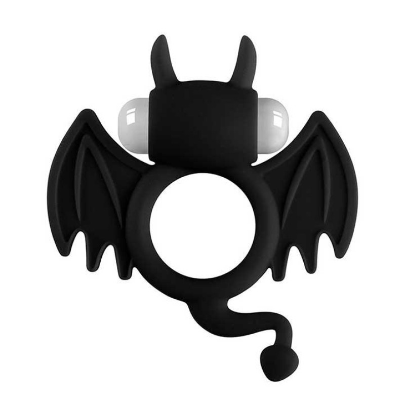 Ерекційне кільце з вібростимуляцією Batman - Чорний