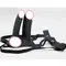 Подвійний порожнистий страпон із вібрацією Lovetoy Vibrating Unisex Hollow Strap On 10 режимів Чорний