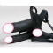 Подвійний порожнистий страпон із вібрацією Lovetoy Vibrating Unisex Hollow Strap On 10 режимів Чорний