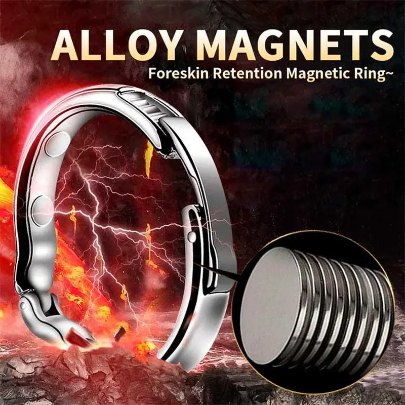 Магнітне ерекційне кільце "Alloy" - Сріблястий Магнітне ерекційне кільце "Alloy" - Сріблястий