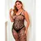 Бодістокінг з відкритим доступом - Чорний - L-3XL - Еротична білизна Бодістокінг з відкритим доступом - Чорний - L-3XL - Еротична білизна