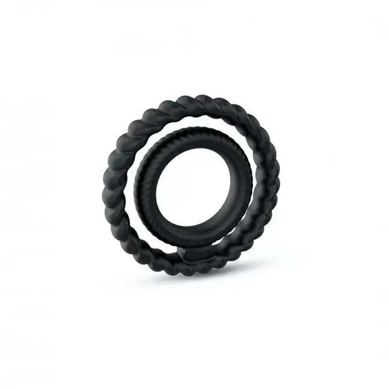 Ерекційне кільце подвійне "Dorcel DUAL RING" - Чорний