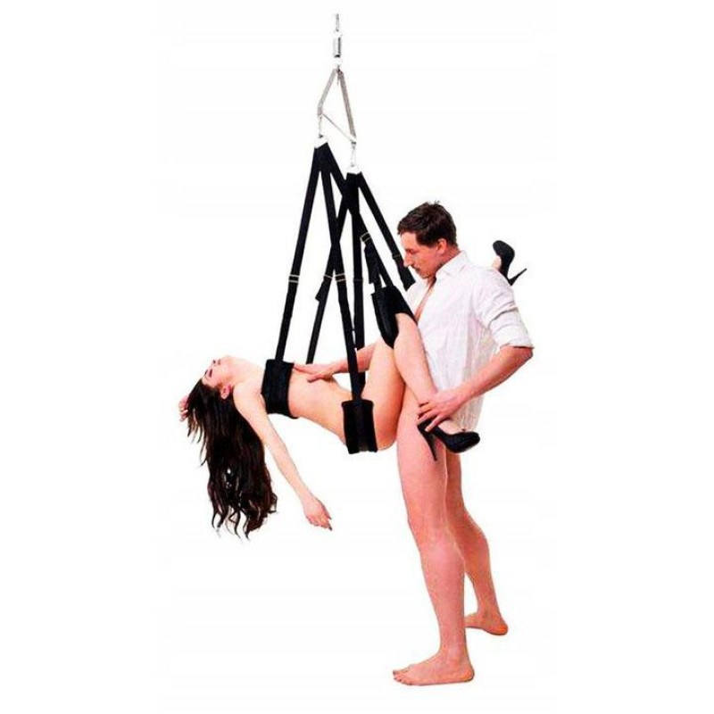 БДСМ Гойдалки Fly Sex Yoga - Чорний- Садо-мазо