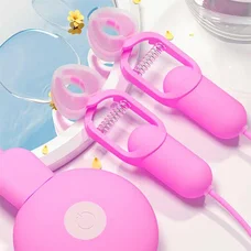 Затискачі для сосків з вібрацією "GALAKUin" USB 10 режимів - Рожевий - Садо-мазо