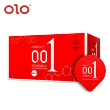 Ультратонкі презервативи Olo 0,01 RED - 10 шт.