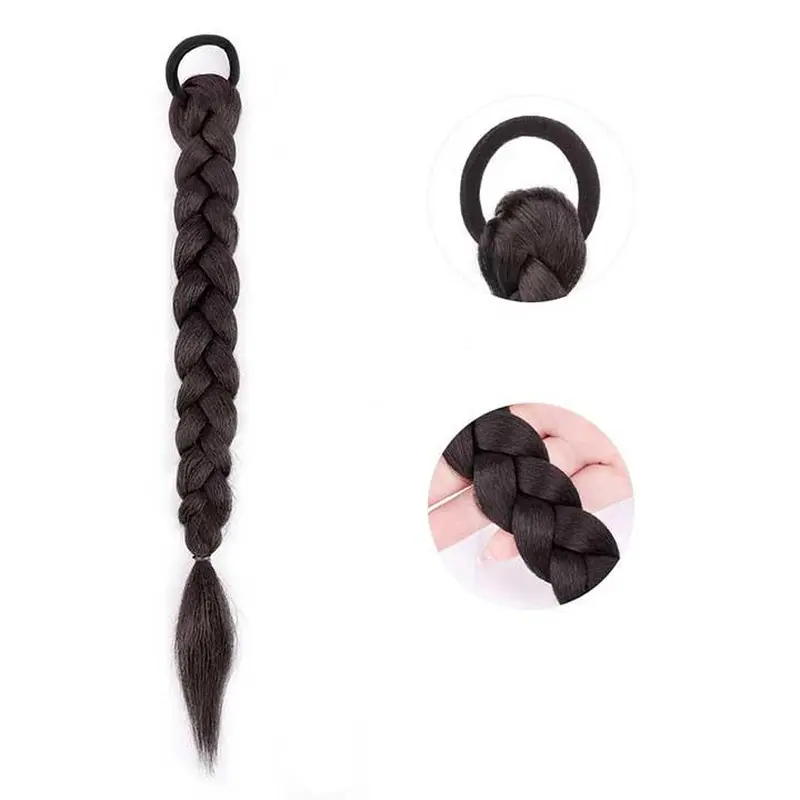 Шиньйон накладний хвіст на стрічці Didaka пряме волосся "Брюнетка" — 50 см Шиньйон накладний хвіст на стрічці Didaka пряме волосся "Брюнетка" — 50 см