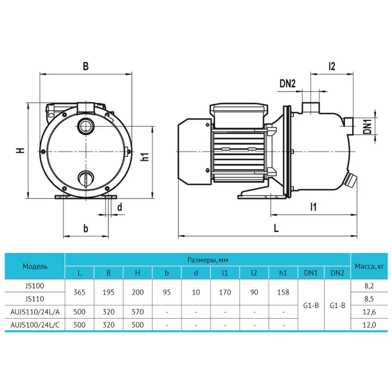 Насосная станция Rudes AUJS 100/24L 7470 Насосная станция Rudes AUJS 100/24L 7470