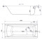 Ванна акрил. KORAT 160х70+НІЖКИ ТИП 1 Cersanit