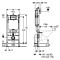 Ком-т (інстал. с-ма DUOFIX 3в1 458.126.00.1 + чаша SMYLE SQUARE Rimfre,прямок,зак.фор,+ сидіння 500.683.00.2) Geberit