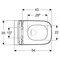 Ком-т (інстал. с-ма DUOFIX 3в1 458.126.00.1 + чаша SMYLE SQUARE Rimfre,прямок,зак.фор,+ сидіння 500.683.00.2) Geberit