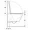 Ком-т (інстал. с-ма DUOFIX 3в1 458.126.00.1 + чаша SMYLE SQUARE Rimfre,прямок,зак.фор,+ сидіння 500.683.00.2) Geberit