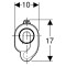 Сифон д/пісуару г/в, d50, білий (152.950.11.1) Geberit