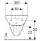 Чаша підвісного унітазу SELNOVA Rimfree, овальна, б/сидіння Geberit