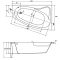 Ванна акрил. SICILIA NEW 160х100 права+НІЖКИ ТИП 1 Cersanit
