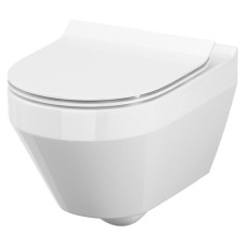 Чаша підвісного унітаза 216 CREA CLEAN ON овал + сид SLIM пов пад легко з'ємн