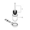 Туалетний йоржик у комплекті Grohe Essentials Cube New (40513001)