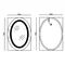 Зеркало Mixxus Plain MV02-50x70 (часы, LED-подсветка, антизапотевка) (MI6010)
