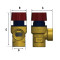 Клапан предохранительный Roho R2000-060 - 1/2" ВВ (6 бар) (RO0170)