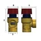 Клапан предохранительный Roho R2000-060 - 1/2" ВВ (6 бар) (RO0170)