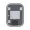 Зеркало Mixxus Premium DIVERSE MR15-80x60-REVERSE (LED Touch, Anti-fog, димер (3-6,5kK)) (MP6638)