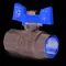 Кран шаровый Koer KG.207 - 3/4" FF ГГБ (газ) (KR4959)