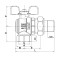Кран с американкой Roho R106-075 - 3/4" угловой (RO0090)