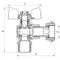 Кран с накидной гайкой 1/2" ГШБ газ угловой Koer KR.221.G (KR0168)