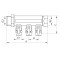 Коллектор с шаровыми кранами и фитингом Koer KR.1126-4 1”x4 ways (KR2840)