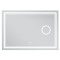 Зеркало Mixxus Premium QUADRO MR20-100x70 (LED Touch, Anti-fog, димер, линза) (MP6622)