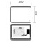Зеркало Mixxus Premium OLIVARY MR19-100x80-REVERSE (LED Touch, Anti-fog, димер (3-6,5kK)) (MP6629)