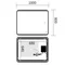 Зеркало Mixxus Premium OLIVARY MR19-100x80-REVERSE (LED Touch, Anti-fog, димер (3-6,5kK)) (MP6629)