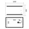Зеркало Mixxus Premium LINES MR17-100x60-REVERSE (LED Touch, Anti-fog, димер) (MP6625)