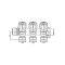 Коллектор с регулирующими вентилями на 3 исх. Roho R809-03 - 3/4"x3/4" EK (RO0250)