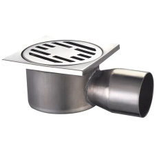 Душевой трап из нержавеющей стали Champion Drain-02-10x10-90 (угловой отвод) (CH6144)